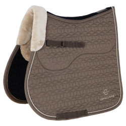 Covalliero Manta de silla Soft AH26 Chocolate con leche Gris