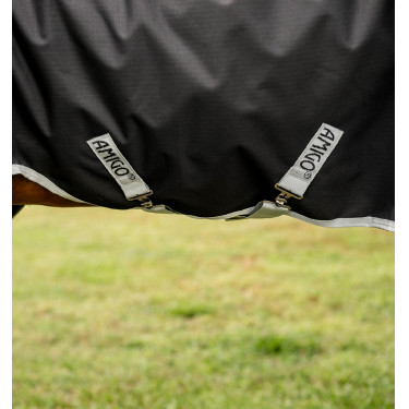 Manta de exterior Amigo Ripstop 900D Quarter Horse Plus 0 g Horseware Negro / plata