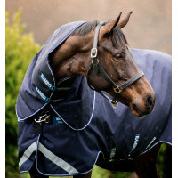 Cubrecuellos Horseware 100g para manta Rambo Duo Force Marino / marino / blanco Azul marino