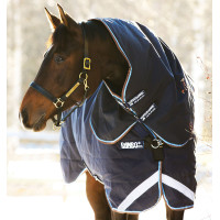 Cubrecuellos Horseware 100g para manta Rambo Duo Azul marino / azul cielo