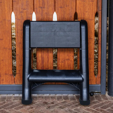 Escalón plegable 60 cm negro para equitación | EQUI-CLIC
