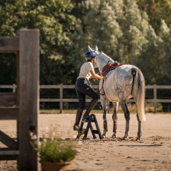 Escalón plegable 60 cm negro para equitación | EQUI-CLIC