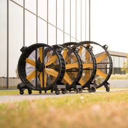 Ventilador con cable de 144 cm Negro