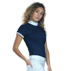 Polo mujer Cassia Flags & Cup manga corta