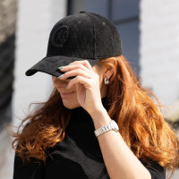 Gorra de pana verde oscuro