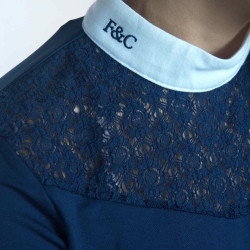 Polo mujer Cassia Flags & Cup manga larga Azul marino