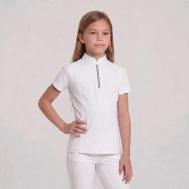 Camisa de concurso para niña clásica de manga corta con brillo Viejo rosa talla 160 niño Blanco Camisa de concurso para niña clásica de manga corta con brillo Viejo rosa talla 160 niño Blanco