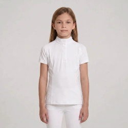 Camisa de concurso para niña clásica de manga corta blanca talla 160 niño Blanco Camisa de concurso para niña clásica de manga corta blanca talla 160 niño Blanco