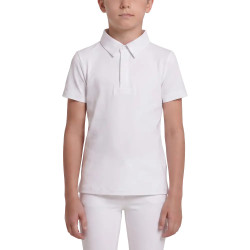 Camisa de concurso clásica para niño de manga corta blanca talla 160 Blanco
