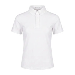 Camisa de concurso clásica para niño de manga corta blanca talla 160 Blanco