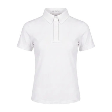 Camisa de concurso clásica para niño de manga corta blanca talla 160 Blanco