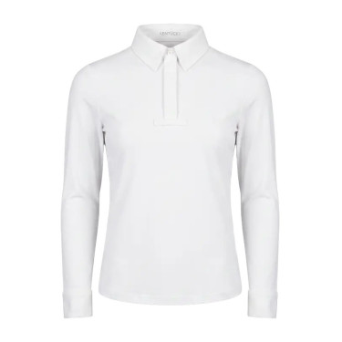 Camisa de concurso niño clásica de manga larga blanca talla 160 Blanco