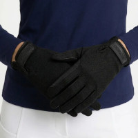 Guantes de equitación grip verano negro talla 11 Negro