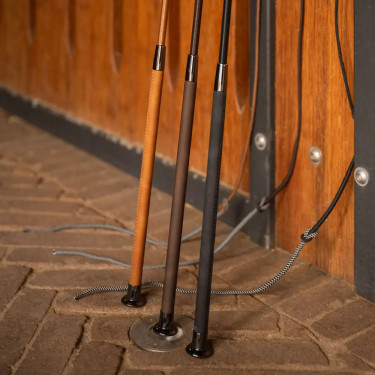 Fusta de trabajo equitación 180 cm con empuñadura cuero