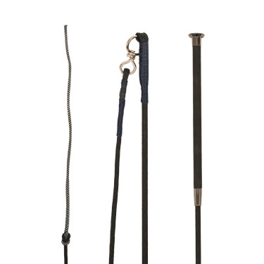 Fusta de trabajo Guidance con empuñadura de cuero marrón claro 180 cm Negro