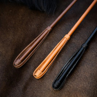 Fusta de salto de cuero 65 cm marrón claro | equi-clic