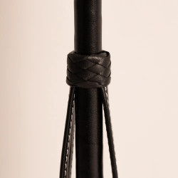 Fusta de salto Classy lisa de cuero entero marrón claro 65 cm Negro