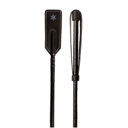 Fusta de salto Classy lisa de cuero entero marrón claro 65 cm Negro