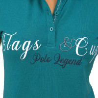 Polo niño Uripa Flags & Cup Azul esmeralda