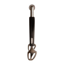 Espuelas de rueda media de acero inoxidable con goma 30 mm Velari Acero inoxidable Plata