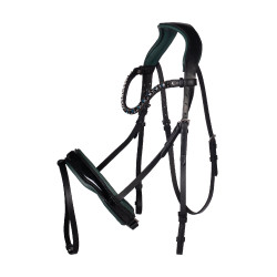 Cabezada Manchester- HKM Negro / azul petróleo Cabezada Manchester- HKM Negro / azul petróleo