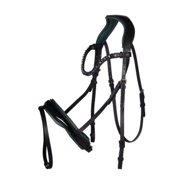 Cabezada Manchester- HKM Negro / azul petróleo Cabezada Manchester- HKM Negro / azul petróleo