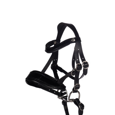 Bocado de cuero Lacado Hobby Horsing- HKM