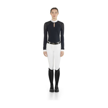 Polo de competición ecuestre mujer EGO7 Teresa manga larga