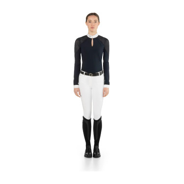 Polo de competición ecuestre mujer EGO7 Teresa manga larga
