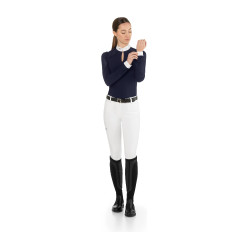 Polo de competición ecuestre mujer EGO7 Teresa manga larga