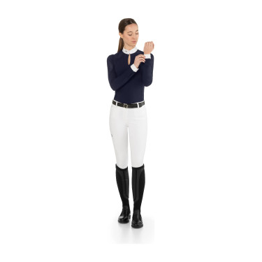 Polo de competición ecuestre mujer EGO7 Teresa manga larga