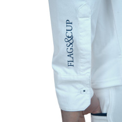 Polo hombre Cartago Flags & Cup manga larga Blanco Polo hombre Cartago Flags & Cup manga larga Blanco