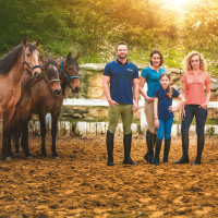 Set de cabezada y ramal Colca Flags & Cup Arena Amarillo