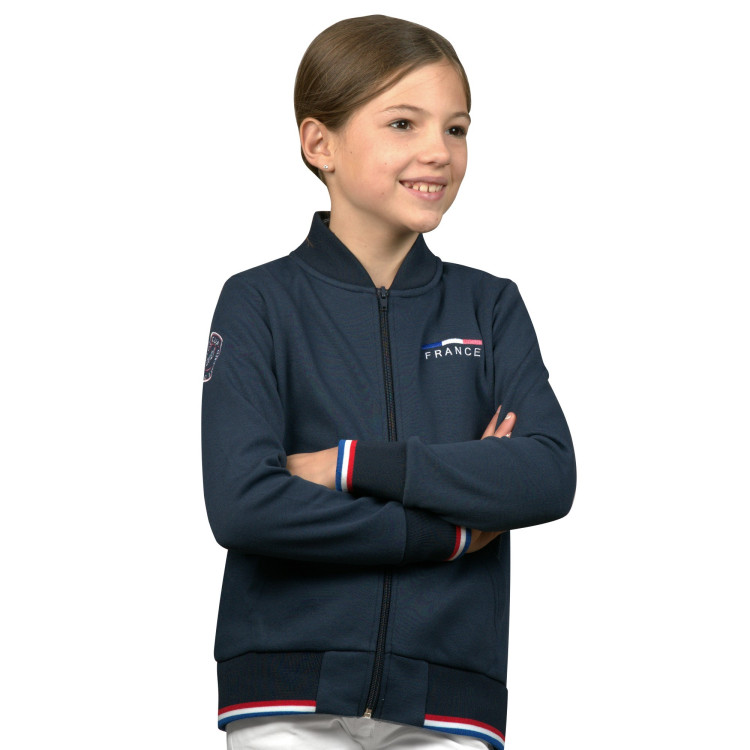 Sudadera cremallera niño Francia Flags & Cup