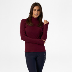 Top HV Polo Oria para mujer Vino Rojo