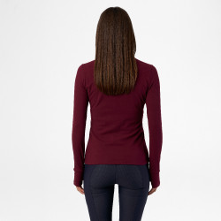 Top HV Polo Oria para mujer Vino Rojo