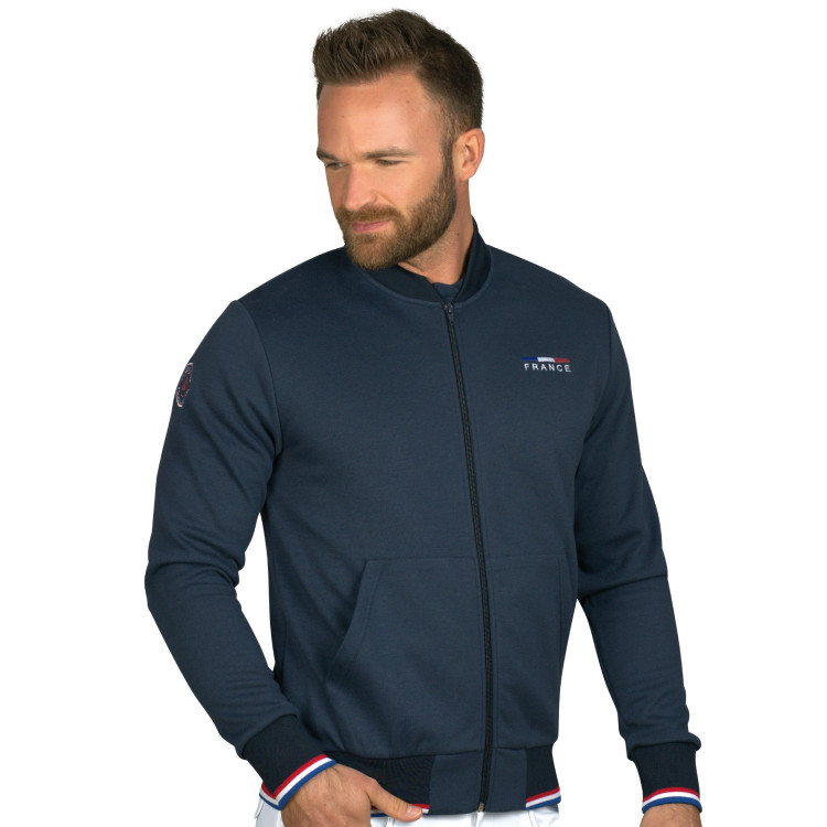 Sudadera cremallera hombre Francia Flags & Cup