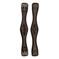 Cinchón corto Waldhausen de cuero Comfort Negro