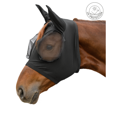 Máscara anti-moscas Waldhausen Puck Flex Negro
