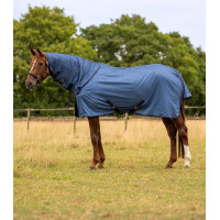 Manta antimoscas Waldhausen FlyControl con cubrecuellos Azul