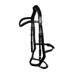 Brida Waldhausen X-Line Relaxation muserola anatómica Negro