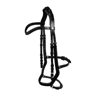 Brida Waldhausen X-Line Relaxation muserola anatómica Negro