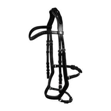 Brida Waldhausen X-Line Relaxation muserola anatómica Negro