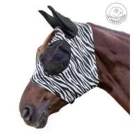 Máscara antimoscas Waldhausen Puck Zebra Negro / blanco