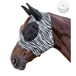 Máscara antimoscas Waldhausen Puck Zebra Negro / blanco