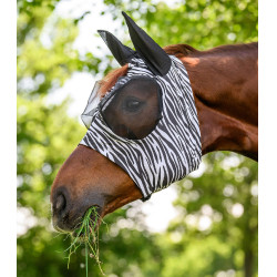 Máscara antimoscas Waldhausen Puck Zebra Negro / blanco