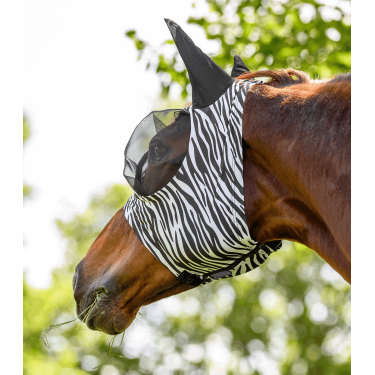 Máscara antimoscas Waldhausen Puck Zebra Negro / blanco Máscara antimoscas Waldhausen Puck Zebra Negro / blanco