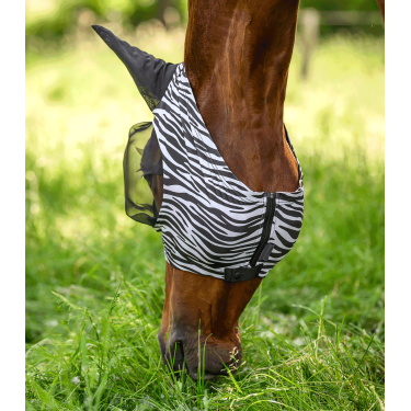 Máscara antimoscas Waldhausen Puck Zebra Negro / blanco Máscara antimoscas Waldhausen Puck Zebra Negro / blanco