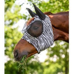 Máscara antimoscas Waldhausen Puck Zebra Negro / blanco