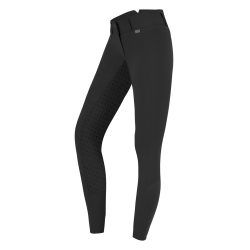 Pantalón de equitación ELT Micro Sport con silicona de talle alto Negro Pantalón de equitación ELT Micro Sport con silicona de talle alto Negro